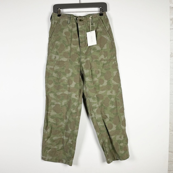 NEW The Great The Admiral Pant Utilitarian Camo Army Print...